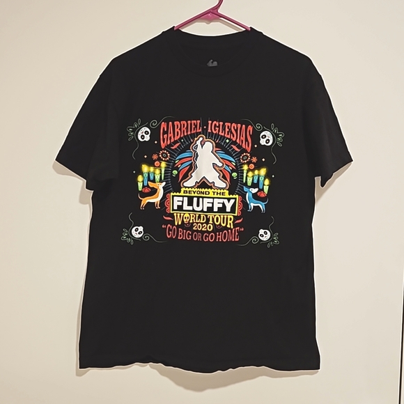 Gabriel Iglesias Beyond the Fluffy World Tour 2020 Sizes Lg and 4XL tee EUC - Picture 1 of 6